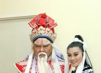 Cha con NSND Thanh Tòng - NSƯT Quế Trân. Ảnh: Thanh Hiệp.