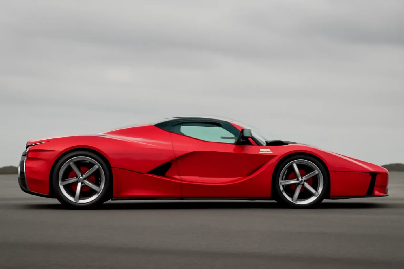 Hình ảnh siêu xe Ferrari LaFerrari màu đỏ