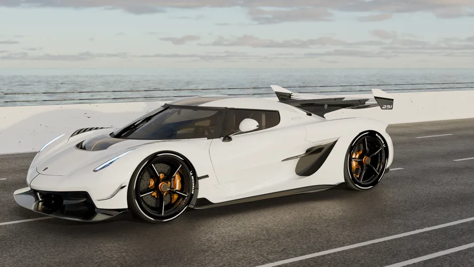 Hình ảnh siêu xe Koenigsegg Jesko màu trắng